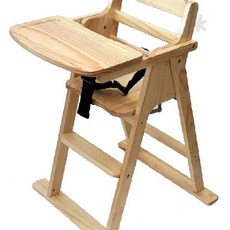 천연 원목 소재 아기 식사 보조 의자 높이 조절 가능 안전 벨트 장착 식탁, 상세페이지 참조