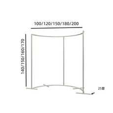스테인리스 고급 행거 인테리어용 북유럽 디스플레이 의류매장, N. 25 싱글 아크 직경 120