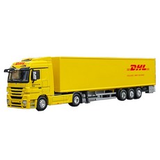 Zhijing 합금 컨테이너 트럭 Sinotrans Dun Howe High Simulation Diecast 모델 아동 장난감 선물(Yellow), 1개
