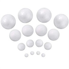 DROC 台灣發貨 泡沫圓球 白色實心保麗龍 圓形幼兒地球儀 婚慶插花 手工DIY 保利龍球, 3.5cm球10個