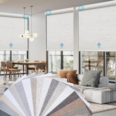 126803 SMART 스마트Wings 리모컨이 있는 전동 스마트 블라인드 맞춤형 자동 100% 암막 롤러 쉐이드 Alexa/Homekit/Google과 호환 실내 창문용