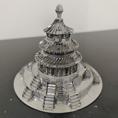 3D立體金屬拼圖 DIY手工製作益智拼裝 天壇 袖珍屋 玩具 生日禮物, 1個, 世界文化遺產-天壇