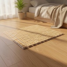 대나무 왕골 방석 여름 의자 운전석 땀띠 방지 거실 소파 바닥 통기성, 1jsb 국화쿠션업 청대