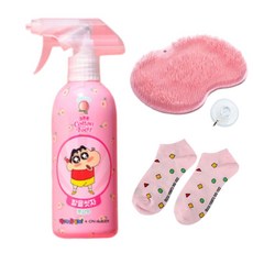 온더바디 발을씻자 발냄새제거 풋샴푸 짱구에디션 복숭아, 385ml, 1개, 1개입