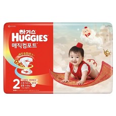 2021 신형 하기스 매직 컴포트 밴드형 기저귀 소형 2단계 (4~8kg), 54매