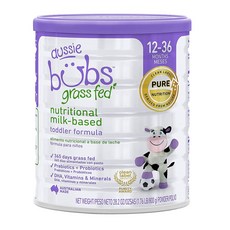 Aussie Bubs 목초 사육 영양이 풍부한 우유 성분 유아용 포뮬라 12-36개월 800g(1.76lb)