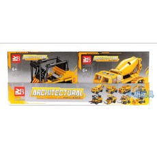 ZB 建築工程車迴力積木組, 1個, 6815-2(吊車)