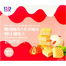 배스킨라빈스 베리베리 스트로베리 미니 웨하스, 2개, 100g