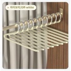 라이복 역방향 바지걸이 논슬립 모자걸이, 20개, 아이보리