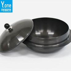 KI 업소용 경질솥 다양한사이즈 알루미늄 가벼운 냄비 가마솥 돌솥밥 누릉지 솥밥 숭늉 백숙냄비 대용량 국솥, 경질솥 34cm, 1개