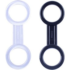 두 가지 색상 스노클링 실리콘 마스크 홀더 클립 다이빙 스트랩 키스탠드 부착용 장비 예비 부품 액세서리, 1개