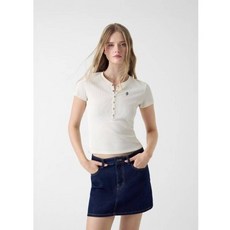 (매장)게스 진 매장정품 게스 여성 헨리넥 와플 반팔티 YQBK2313 175264 224743