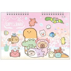 卡皮巴拉 動物圖案 素描本 塗鴉本 畫冊, 海洋-8K/CPNE-0302