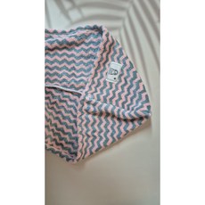 후드타월 극세사 후드수건 목욕타월 샤워타월, 지그재그, 1개