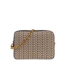 마이클코어스 셰브런 패턴 체인 스트랩 숄더 백