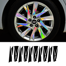 아이리온 더뉴그랜저 캘리그래피 호환 18인치 휠스티커, 더뉴그랜저캘리그래피_18인치_유광화이트, 1세트