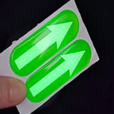 일상발견 야광스티커 야광방향화살표스티커 야광화살표방향스티커 화살표야광스티커 야광화살표스티커