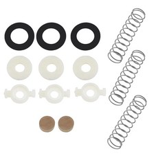 트럼펫 밸브 수리 키트 14개 스프링이 있는 교체 부품 펠트 와셔 코르크 패드, 1개