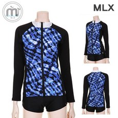 [굿야드] (MLX) 공용 비치웨어 바디 나염프린트 래쉬가드 수영복-DM_259_ 250204