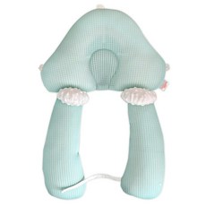 키즈웍 아기 옆 잠 신생아 짱구 두상 베개 u자 바디필로우 뒤집기 역류 방지 쿠션 유아 옆으로 누워자는 배게 메쉬, 1개