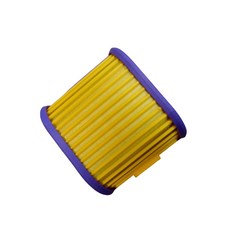 吸塵器濾網，高效過濾，可重複清洗，延長吸塵器壽命, 黃色, 1個