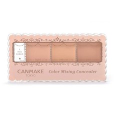 CANMAKE 컬러 믹싱 컨실러 3가지 팔레트 3.9g 0.13온스 03 오렌지 베이지 236822, 01 라이트 베이지, 1