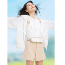 KC인증품 신형 휴대용 허리선풍기 벨트형선풍기 아이스판 냉각판 아웃도어 등산 조깅 낚시 주방 43인치, Werable Fan