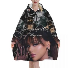 아일리바 싱어 투어 블랭킷 후디 웨어러블 대형 포켓 수면 가방 부드럽고 아늑한 원지, 5. 19