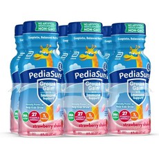 페디아슈어 PediaSure 그로우게인 딸기맛 영양음료 8fl oz(약 237ml) x 6병, 237ml