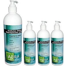 아브라테라퓨틱스 셀룰라 디톡스 테라퓨틱 로션 그래이프프루트 & 주니퍼, 475ml, 4개