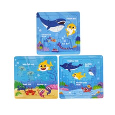 Pinkfong 海洋生物兒童拼圖, 1個, 3片