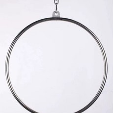 不銹鋼空中瑜伽吊環旋轉環，酒吧夜店雜技健身商演家用吊環，安全穩固，多功能鍛鍊核心, 1個