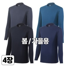 스타일필드 4세트 쾌적한 긴팔 쿨론 라운드 티셔츠 A109