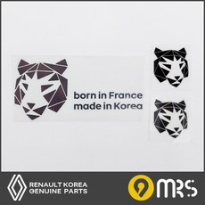 [르노코리아순정용품] 오리지널리티 호랑이 스티커, 1개, 메탈외