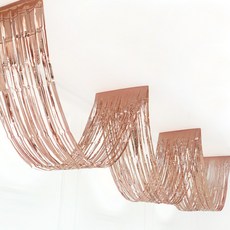 파티짱 천장 캐노피 가랜드 세트, 4개, 로즈골드