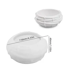 화분 실리콘 몰드 DIY 아로마 테라피 수지 석고 보관 상자 즙이 많은 식물 꽃병 금형 크리스탈 드립 홈 장, 01 L