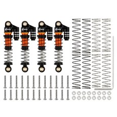 INJORA 39MM 알루미늄 스레드 충격 흡수 장치 오일 댐퍼 1/24 RC 크롤러 자동차 축 SCX24 C10 JLU Gladiator FMS FCX24M, 6 4PCS Gold