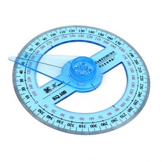 수학교구 제도용 360도 스윙 원형 각도기