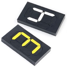 회전 번호판 소형 N3 흰색 27x47mm 숫자번호 넘버링, N3 - 흰색