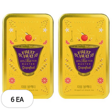 쌍계명차 과일허그 자몽 블랙티 티캔, 2.7g, 6개입, 6개