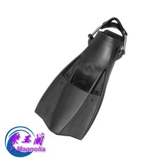 SAEKODIVE 橡膠潛水蛙鞋 (不鏽鋼彈簧鞋帶) - 紫玉蘭 2315-2318, 黑色,XL