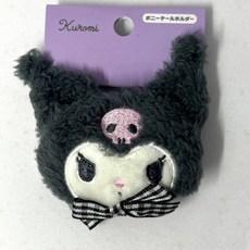 三麗鷗 日版 酷洛米 髮圈 Kuromi 可愛造型髮飾 髮圈, 1個, 1