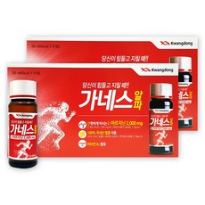 광동 가네스알파 L-아르기닌 2000mg (총 20병), 1L, 2박스