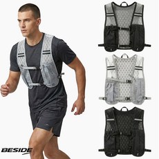 [1+1] 비사이드 초경량 등산 하이킹 아웃도어 러닝 트레일 조끼 베스트 (3 COLORS)