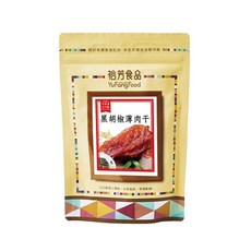 裕芳食品黑胡椒薄肉乾(買一送一) - 香脆夠味獨立包裝方便攜帶, 1個, 80g