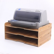 종이보관함 수납함 세로형 지류함 60cm 우드 파티클보드 4절 보관함 서류함, B. 벚꽃 나무 3층