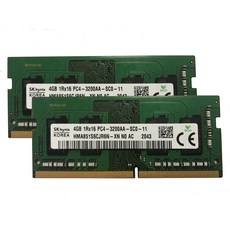 SK Hynix 8GB (2 x 4GB) DDR4 3200MHz PC4-25600 1.2V 1R x 16 SODIMM RAM HMA854S6CJR6N-XN OEM 키트