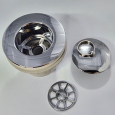 욕조배수구 일자 교체용 헤드만 (호스없음), 1개