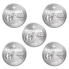 [일반우편발송] 도시바 CR1632 리튬전지 3V 키배터리, 1개, 5개입