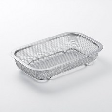 JAJU 스테인리스 메쉬 채반_소_20.9X13.1X4cm 556473, JAJU 스테인리스 메쉬 채반_소_20.9X13.1X4